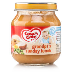 Babycare Cow & Gate Stage 1 Baby Balance Sunday Lunch Jar - 125g Babycare Cow & Gate Stage 1 Baby Balance Sunday Lunch Jar - 125g