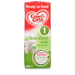 Babycare Cow & Gate Stage 1 First Milk Ready to Drink - 200ml Babycare Cow & Gate Stage 1 First Milk Ready to Drink - 200ml
