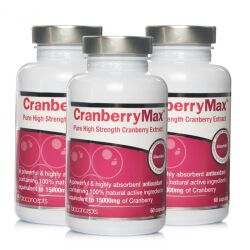 Antioxidants Cranberrymax Pure High Strength Cranberry Extract Triple Pack - 3 X 60 Capsules Antioxidants Cranberrymax Pure High Strength Cranberry Extract Triple Pack - 3 X 60 Capsules