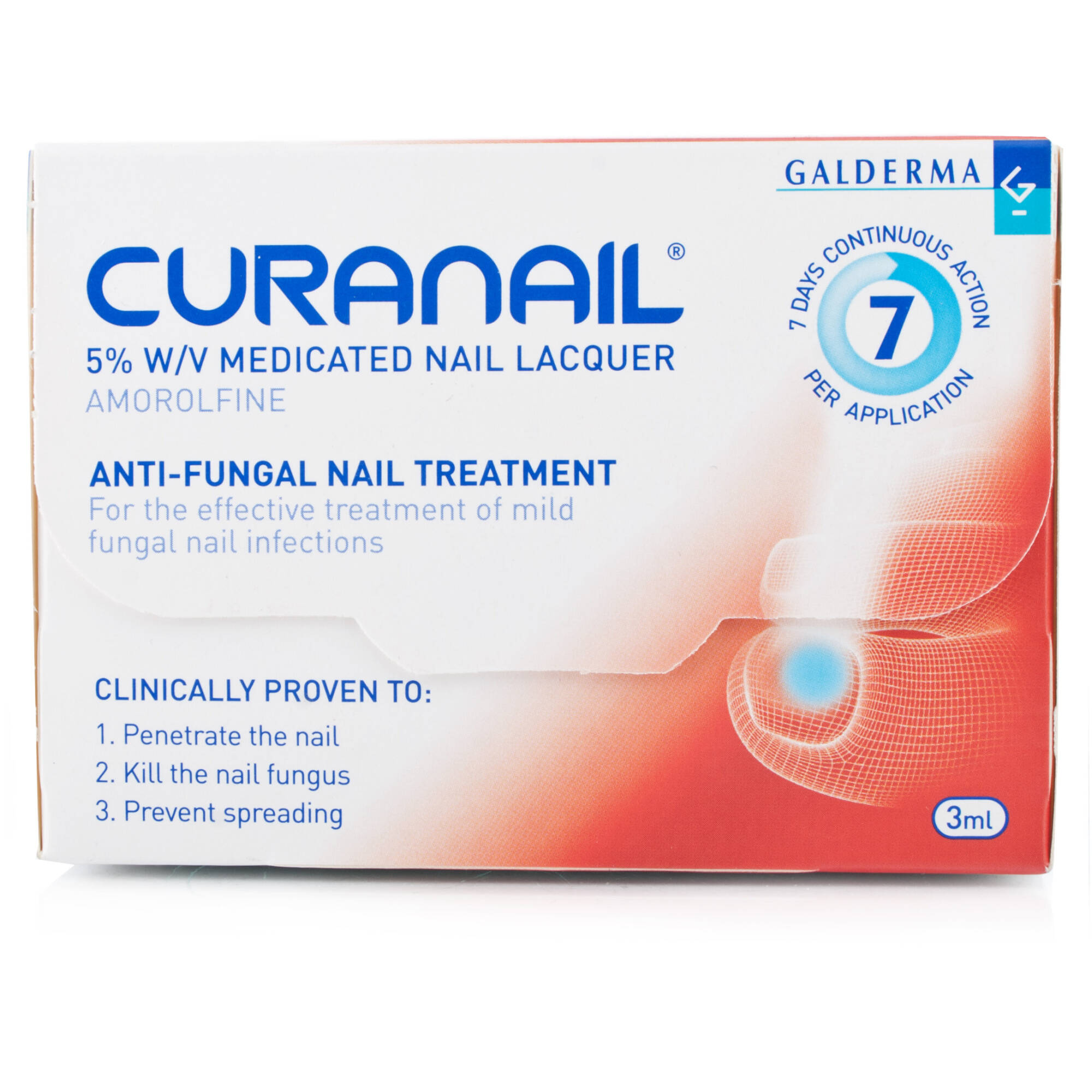 Curanail 5% Nail Lacquer Amorolfine Treatment - 3ml