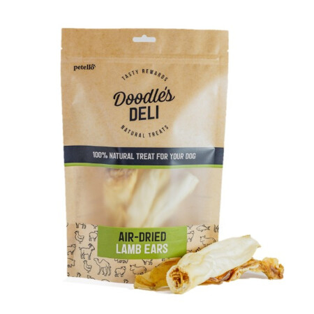Doodles Deli Air Dried Lamb Ears without Hair 100g Doodles Deli Air Dried Lamb Ears without Hair 100g
