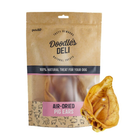 Doodles Deli Air Dried Pig Ears 100g Doodles Deli Air Dried Pig Ears 100g