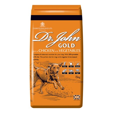 Dr John Gold Working Dog Food 15kg Dr John Gold Working Dog Food 15kg