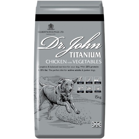 Dr John Titanium Working Dog Food 15kg Dr John Titanium Working Dog Food 15kg