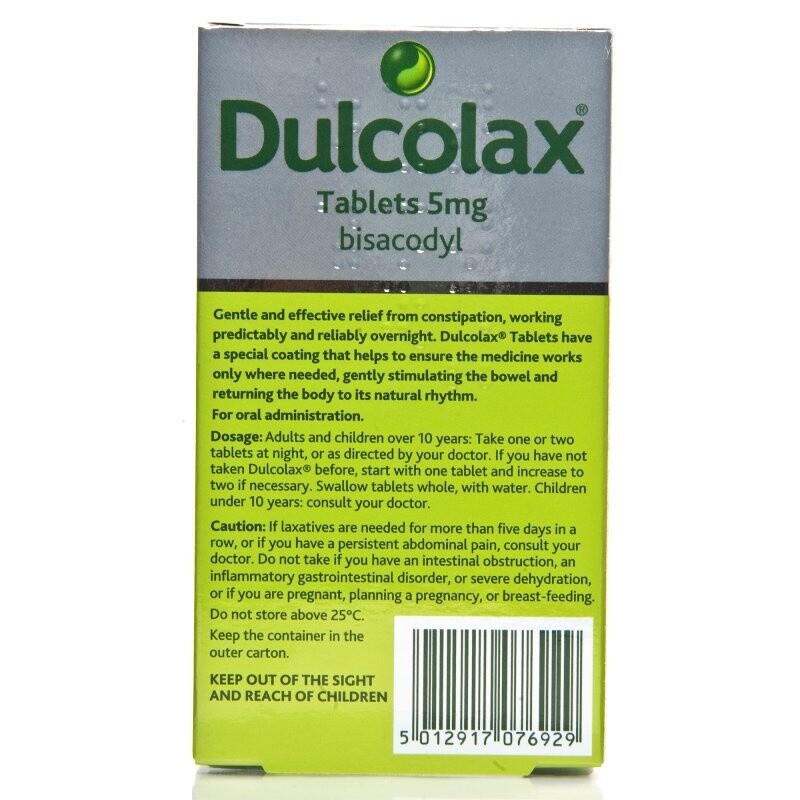 Dulcolax Gastro-Resistant Tablets 5mg | Chemist Direct Dulcolax Gastro-Resistant Tablets 5mg | Chemist Direct