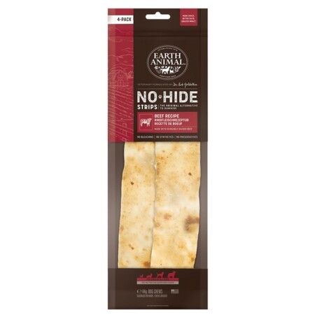 Earth Animal No Hide Beef Strips 4pk 44g Earth Animal No Hide Beef Strips 4pk 44g