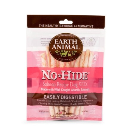Earth Animal No Hide Salmon Dog Stix 10pk 45g Earth Animal No Hide Salmon Dog Stix 10pk 45g