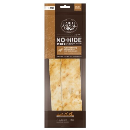 Earth Animal No Hide Venison Strips 4pk 44g Earth Animal No Hide Venison Strips 4pk 44g
