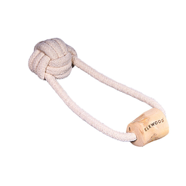 Elkwood Coffee Wood Ball & Dog Chew Toy