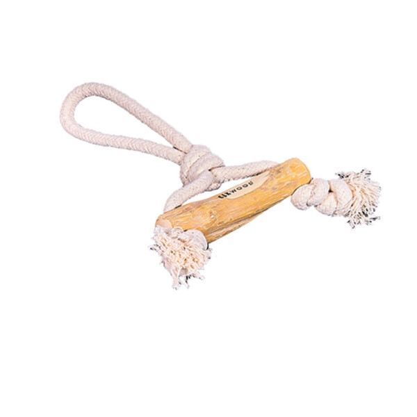 Elkwood Coffee Wood Bar Tug Dog Toy