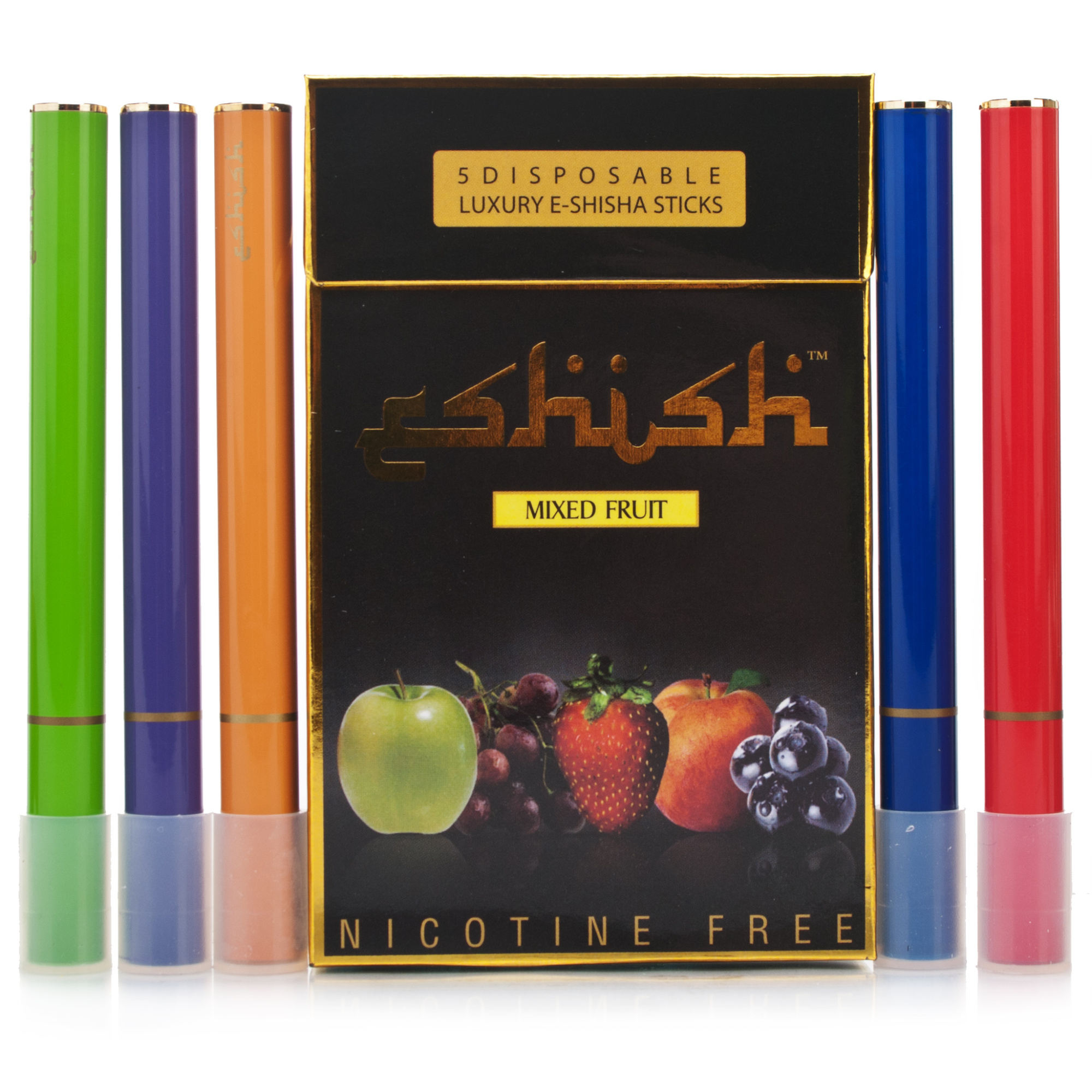 Eshish Electronic Shisha Cigarette 300. Mixed Flavour 5 Pack