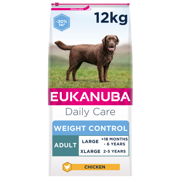 Eukanuba Daily Care Adult Large Weight Control Dry Dog Food Chicken 12kg