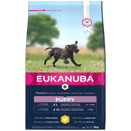 Eukanuba Puppy Large Dry Dog Food Chicken 2kg Eukanuba Puppy Large Dry Dog Food Chicken 2kg
