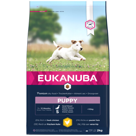 Eukanuba Puppy Small Dry Dog Food Chicken 2kg Eukanuba Puppy Small Dry Dog Food Chicken 2kg