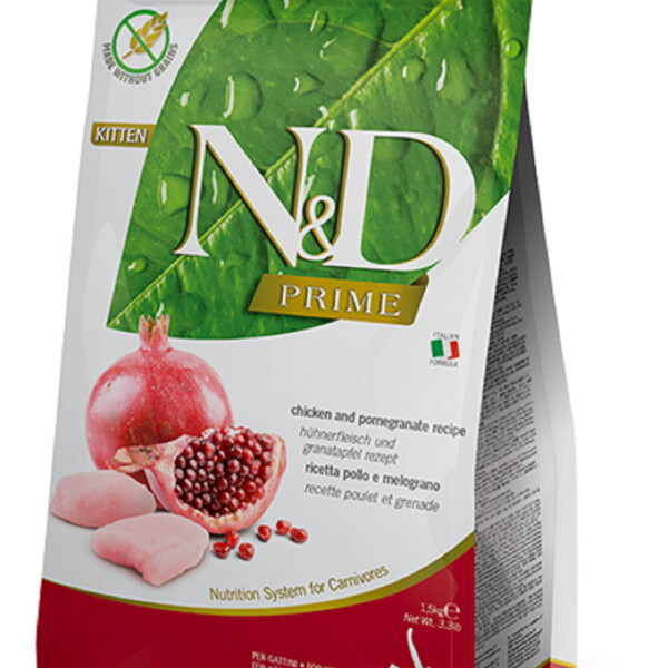 Farmina N&D Prime Kitten Chicken & Pomegranate Dry Food1.5 Kg