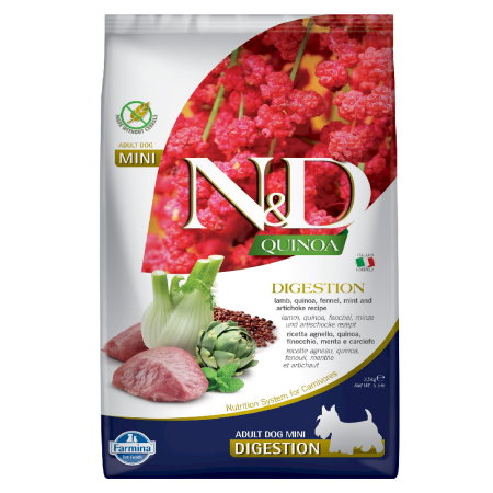 Farmina N&D Quinoa Dog Digestion. Lamb & Fennel Adult Mini 2.5 Kg Farmina N&D Quinoa Dog Digestion. Lamb & Fennel Adult Mini 2.5 Kg