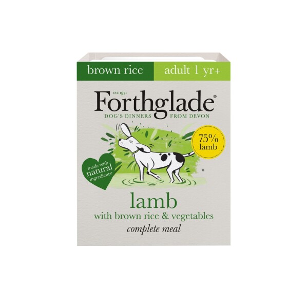 Forthglade Adult Dog Complete Lamb Brown Rice & Veg 395g 18pk