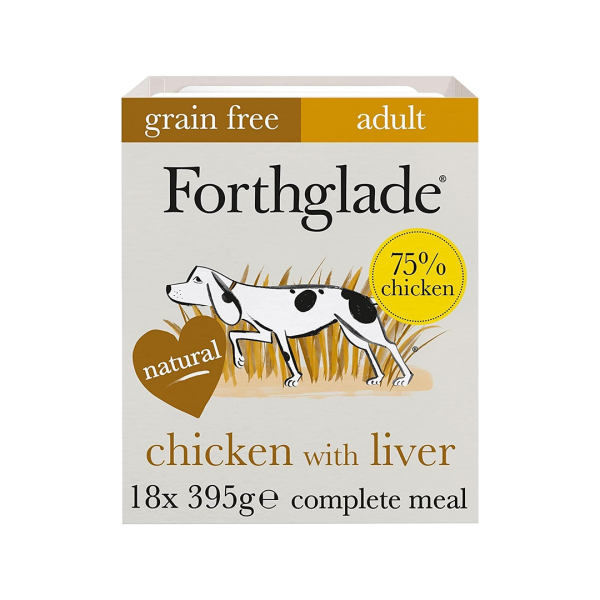 Forthglade Adult Dog Grain Free Complete Chicken Liver S/Potato & Veg 395g 18pk