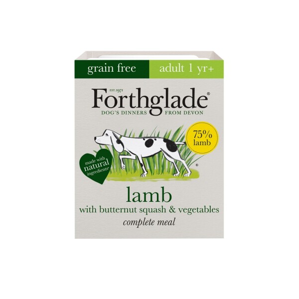 Forthglade Adult Dog Grain Free Complete Lamb Butternut Squash & Veg 395g 18pk