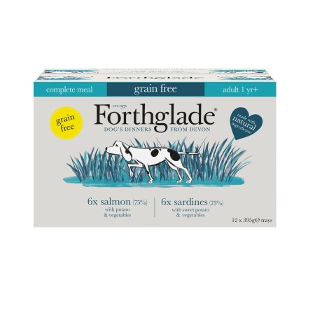 Forthglade Adult Dog Grain Free Complete Salmon & Sardines 395g 12pk Forthglade Adult Dog Grain Free Complete Salmon & Sardines 395g 12pk