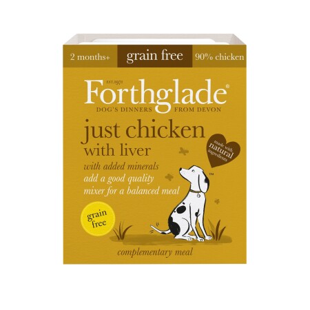 Forthglade Adult Dog Grain Free Just 90% Chicken Liver 395g 18pk Forthglade Adult Dog Grain Free Just 90% Chicken Liver 395g 18pk