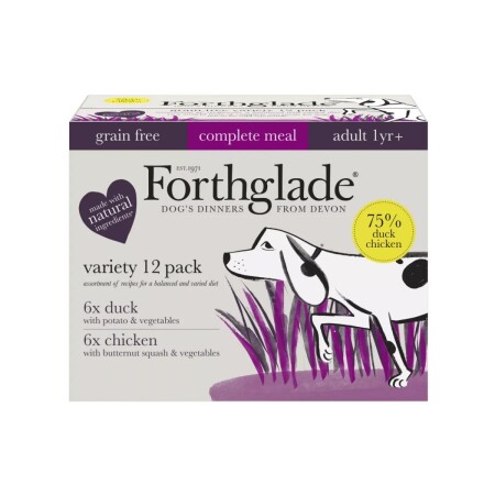 Forthglade Adult Dog Grain Free Variety Chicken&Duck&Veg 395g 12pk Forthglade Adult Dog Grain Free Variety Chicken&Duck&Veg 395g 12pk
