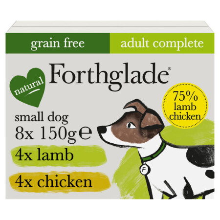 Forthglade Adult Small Dog Grain Free Chicken &Lamb 150g 8pk Forthglade Adult Small Dog Grain Free Chicken &Lamb 150g 8pk