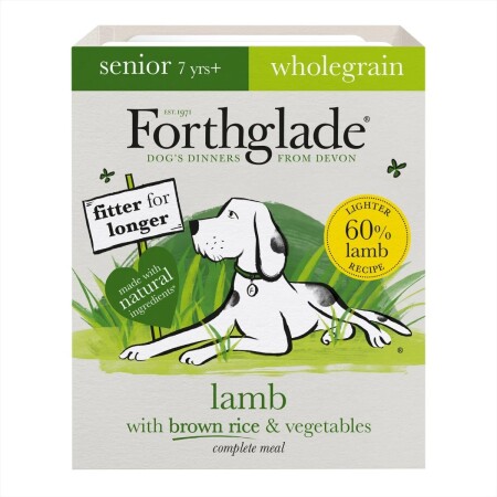 Forthglade Senior Dog Complete Wholegrain Lamb Brown Rice & Veg 395g 18pk Forthglade Senior Dog Complete Wholegrain Lamb Brown Rice & Veg 395g 18pk