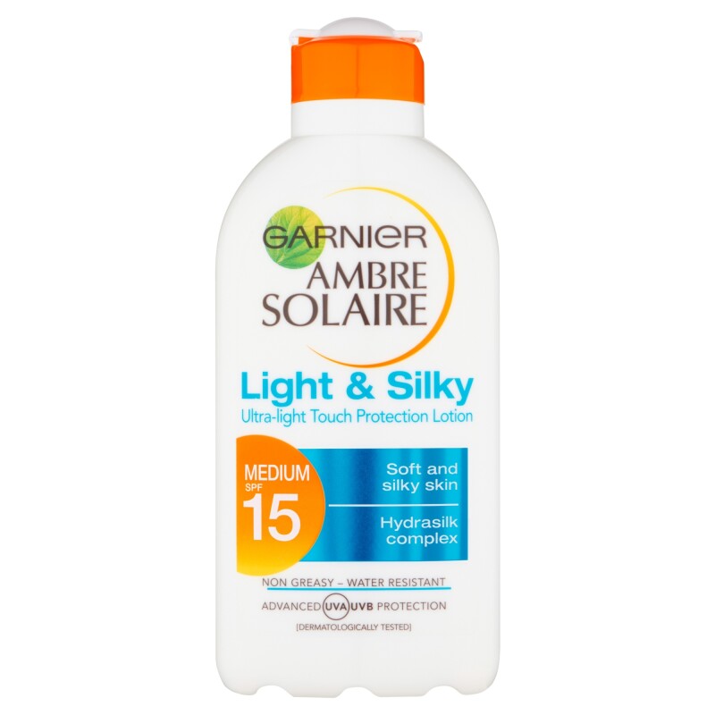 Garnier Ambre Solaire Light and Silky Sun Protection Lotion SPF15