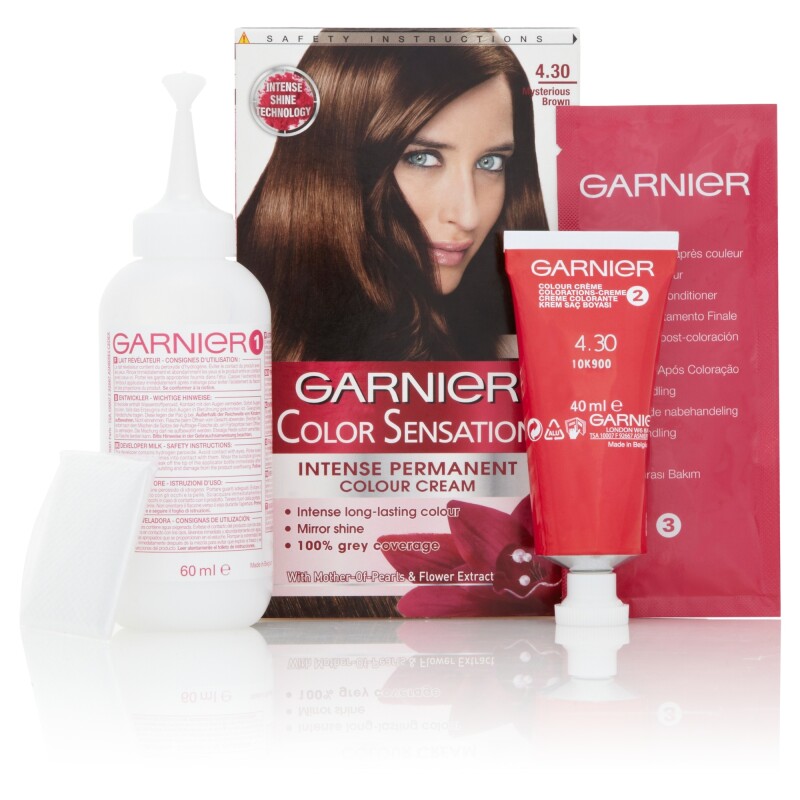 Garnier Colour Sensation Permanent Cream 4.30 Mysterious Brown