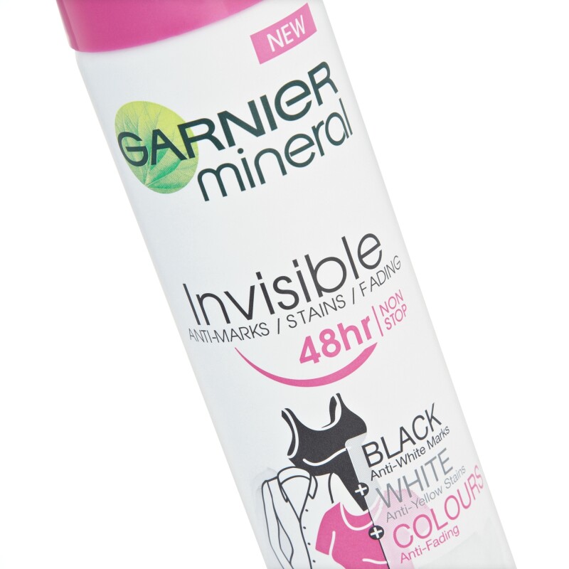 Garnier Mineral Invisible Black & White Colours 48H Anti-Perspirant Deodorant Spray 