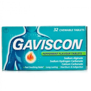Gaviscon Chewable Peppermint Tablets