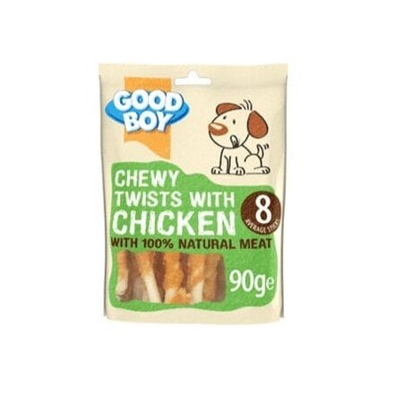 Good Boy Chewy Twists with Chicken Dog Treats 90g Good Boy Chewy Twists with Chicken Dog Treats 90g