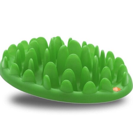 Green Slow Interactive Dog Feeder Single Feeder Green Slow Interactive Dog Feeder Single Feeder