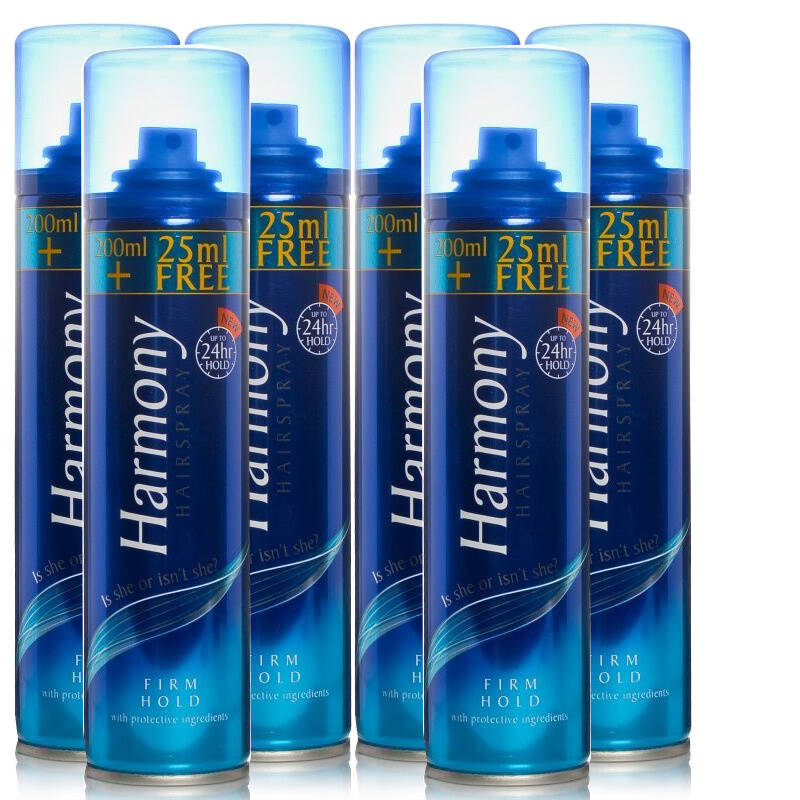 Harmony Hairspray Firm Hold 200ml 6 Pack