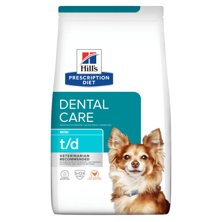 Hill's Prescription Diet t/d Mini Dental Care Dry Dog Food 3kg Hill's Prescription Diet t/d Mini Dental Care Dry Dog Food 3kg