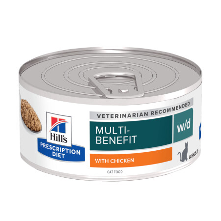 Hill's Prescription Diet w/d Diabetes Care Wet Cat Food 24x156g Can Hill's Prescription Diet w/d Diabetes Care Wet Cat Food 24x156g Can