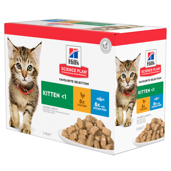 Hill's Science Plan Kitten Wet Food Multipack 85g Pouch
