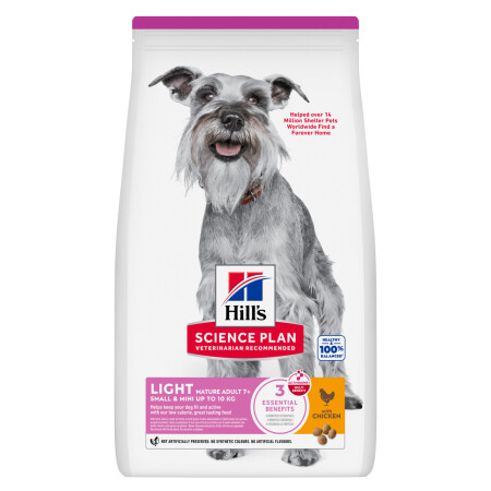 Hill's Science Plan Light Small & Mini Mature Adult Dog Food 2.5kg Hill's Science Plan Light Small & Mini Mature Adult Dog Food 2.5kg
