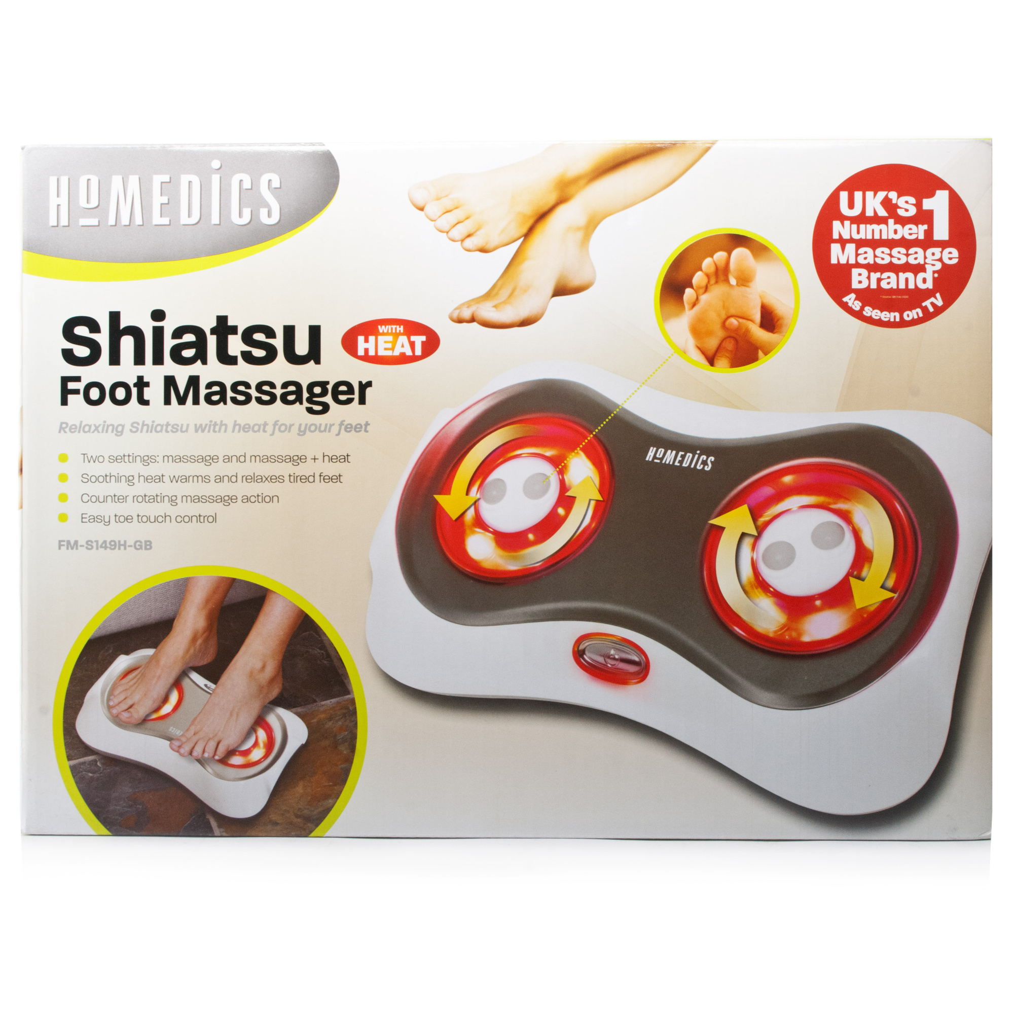 Homedics Shiatsu Foot Massager FMS149H Chemist Direct