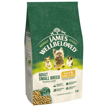 James Wellbeloved Dry Dog Adult Small Breed Turkey & Rice  James Wellbeloved Dry Dog Adult Small Breed Turkey & Rice
