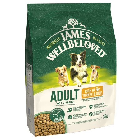 James Wellbeloved Dry Dog Adult Turkey & Rice  James Wellbeloved Dry Dog Adult Turkey & Rice