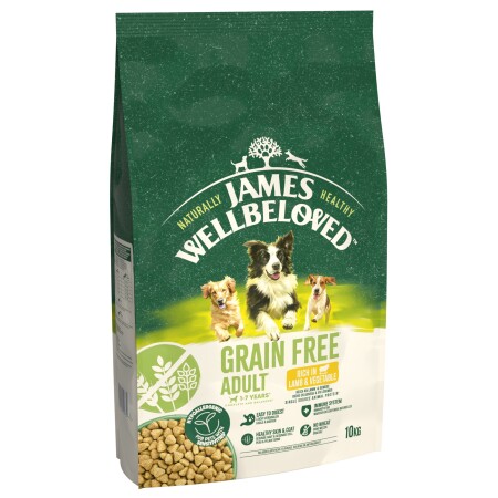 James Wellbeloved Dry Dog Grain Free Adult Lamb & Veg 10kg James Wellbeloved Dry Dog Grain Free Adult Lamb & Veg 10kg