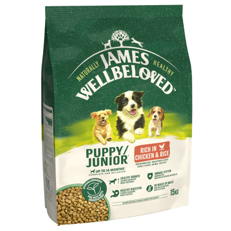 James Wellbeloved Dry Dog Puppy Chicken & Rice  James Wellbeloved Dry Dog Puppy Chicken & Rice