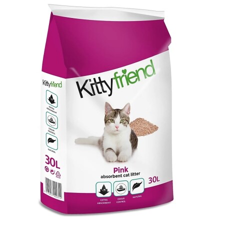Kittyfriend Pink Cat Litter 30L Kittyfriend Pink Cat Litter 30L