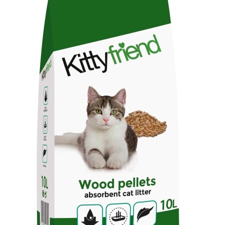 Kittyfriend Wood Cat Litter 10L Kittyfriend Wood Cat Litter 10L