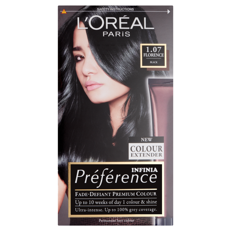 LOreal Paris Preference Infinia 1.07 Florence Black Hair Dye