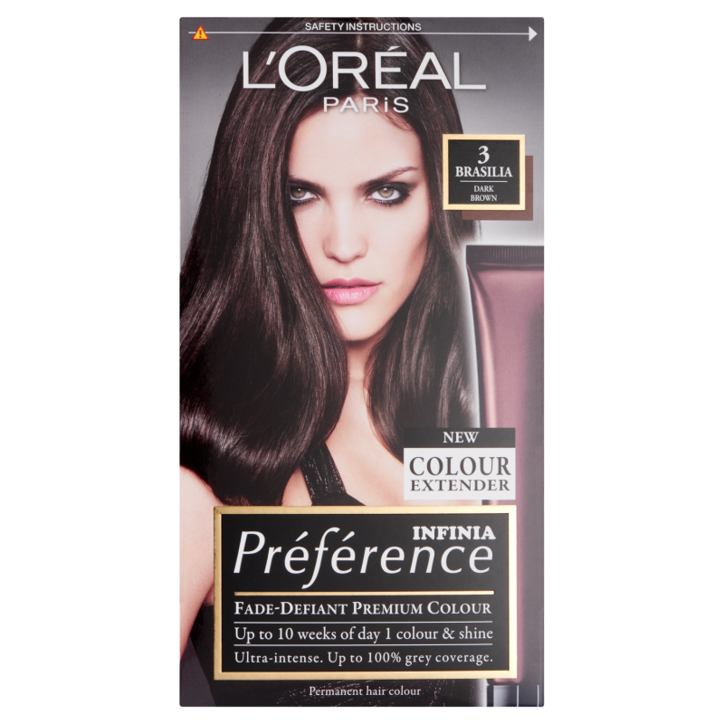 LOreal Paris Preference Infinia 3 Brasilia Dark Brown Hair Dye