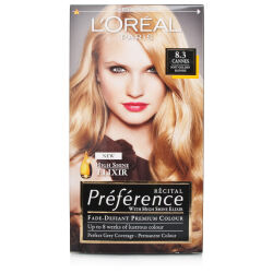Beauty Loreal Recital Preference Soft Golden Blond 8.3 - 1 Kit Beauty Loreal Recital Preference Soft Golden Blond 8.3 - 1 Kit