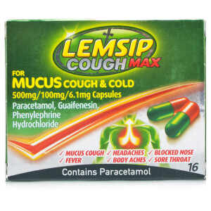 Lemsip Cough Max Capsules Mucus Cough & Cold